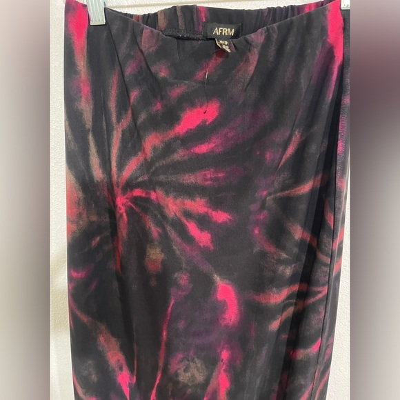 AFRM spiral print stretchy size XS Black Pink combo NWOT - Picture 3 of 6